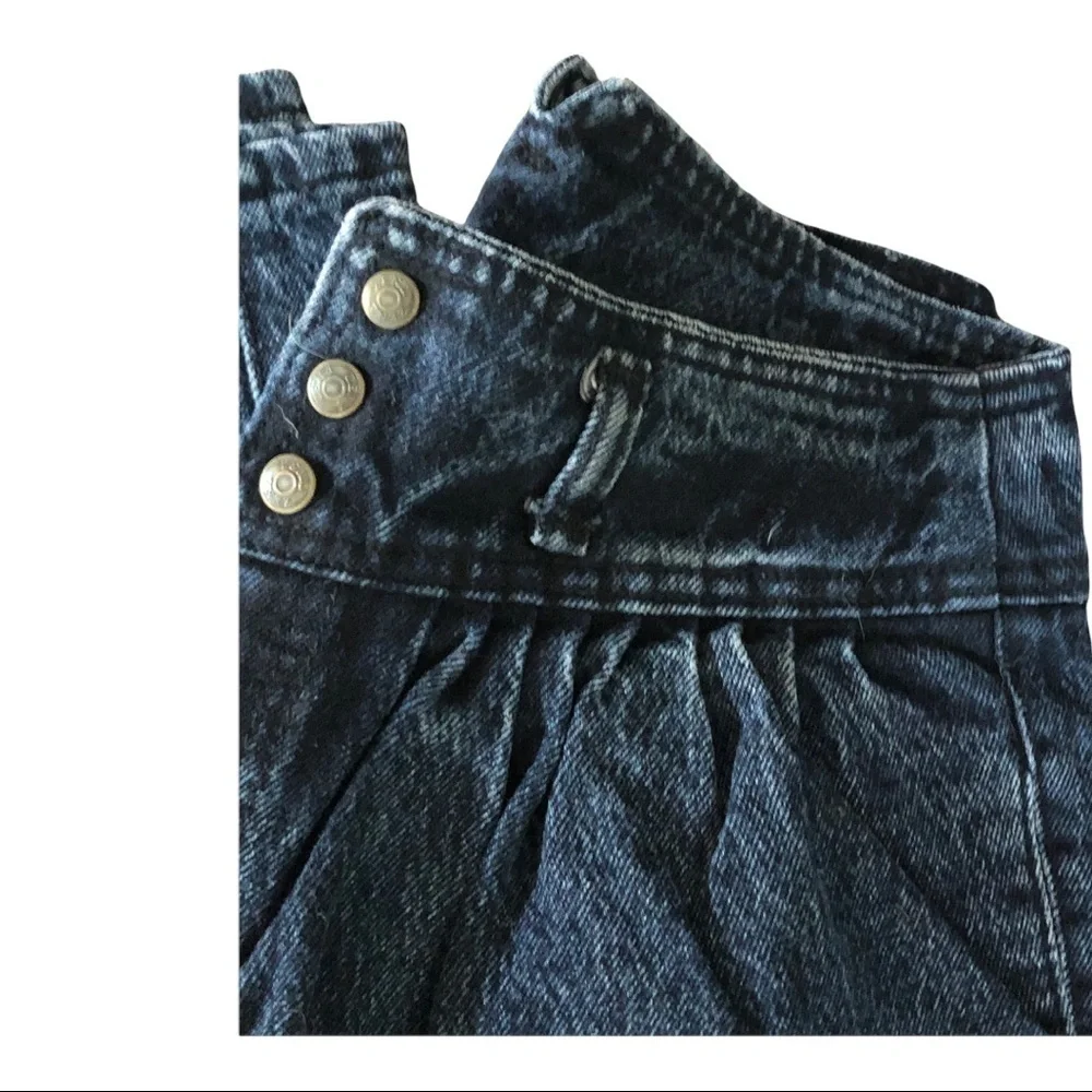 𝅺ZENA‎ vintage high rise dark acid wash jeans 7